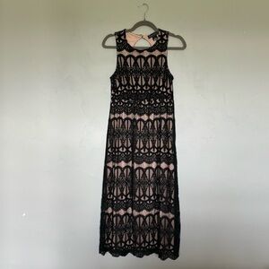 Jessica Howard Lace Blouson Maxi Dress Size 10P